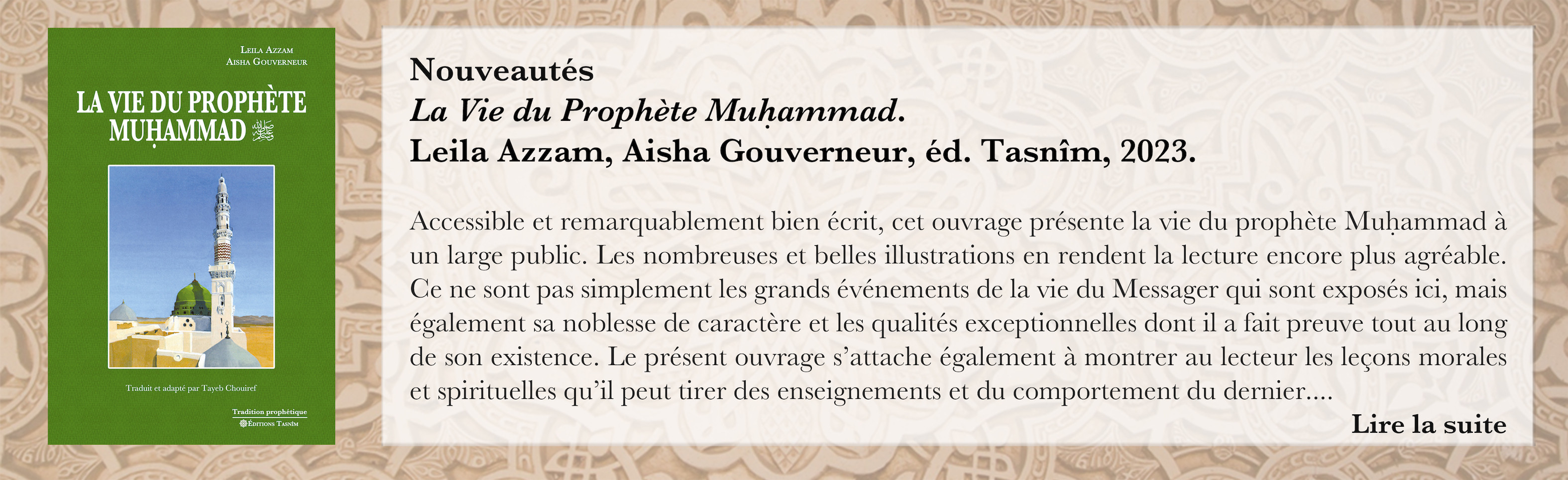 La Vie du Prophète Muhammad